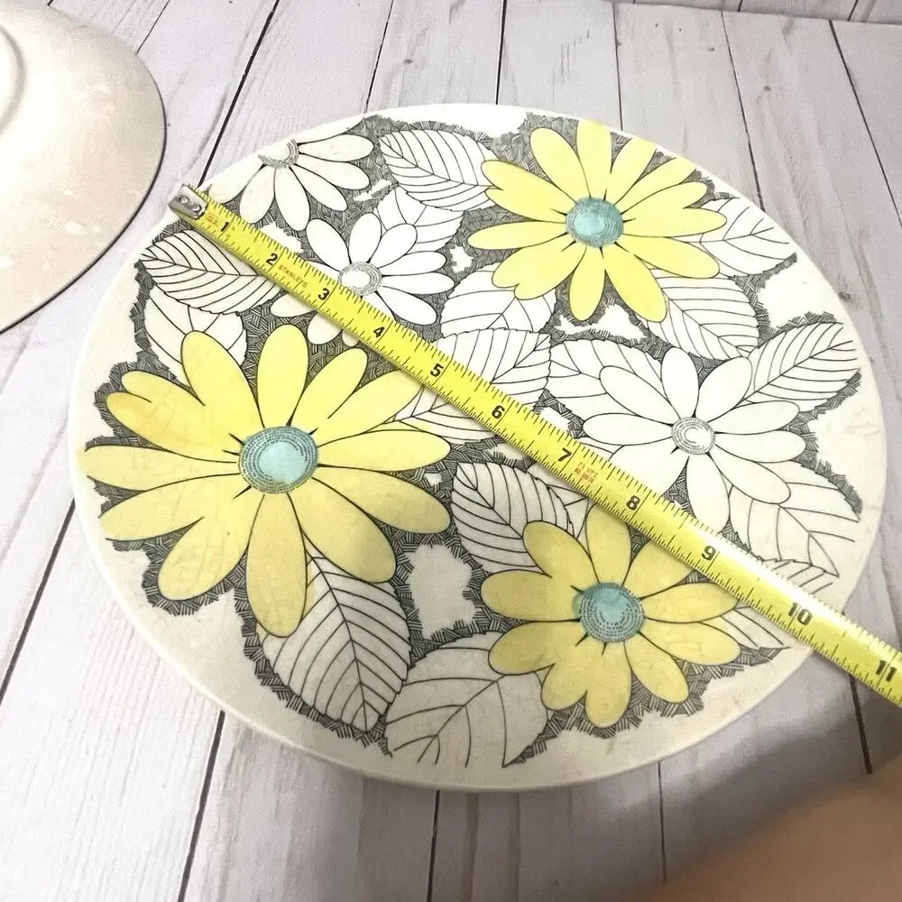 Vintage MCM Boho Nikko Splendor Daisy Plates Kingstone Japan Cottagecore (2)